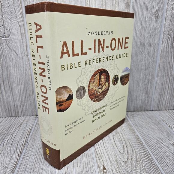 Zondervan All-In-One Bible Reference Guide Kevin Green Hardcover Concordance Top - Picture 1 of 11